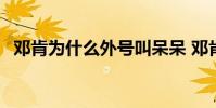 鄧肯為什么外號叫呆呆 鄧肯為什么是呆子