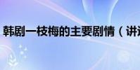 韓劇一枝梅的主要劇情(講述的是什么故事)