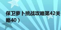保衛蘿卜挑戰攻略第42關(保衛蘿卜挑戰攻略40)