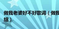 做我老婆好不好歌詞(做我老婆好不好歌詞介紹)