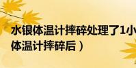 水銀體溫計摔碎處理了1小時(不小心把水銀體溫計摔碎后)
