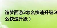 造夢西游3怎么快速升級50級(造夢西游3怎么快速升級)