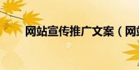 網站宣傳推廣文案(網站宣傳方法)