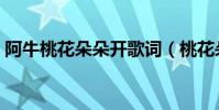 阿牛桃花朵朵開歌詞(桃花朵朵開完整歌詞)