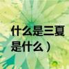 什么是三夏（三秋三搶是什么 三夏 三秋三搶是什么）