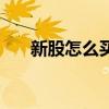 新股怎么買進去（申購流程規則如下）
