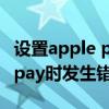 設置apple pay發生錯誤怎么辦（設置apple pay時發生錯誤）