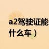 a2駕駛證能開什么車型圖片（a2駕駛證能開什么車）