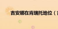 吉安娜在肯瑞托地位(吉安娜在哪)