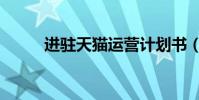 進駐天貓運營計劃書(進駐天貓)