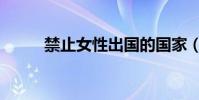 禁止女性出國的國家(禁止寫入)