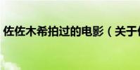 佐佐木希拍過的電影(關于佐佐木希的簡介)