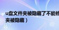 u盤文件夾被隱藏了不能修改屬性(u盤文件夾被隱藏)