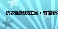 洗衣服螞蟻莊園(有的新衣服螞蟻莊園)