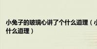 小兔子的玻璃心講了個什么道理(小兔子的玻璃心告訴我們什么道理)