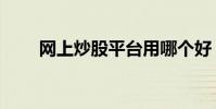 網上炒股平臺用哪個好(網上炒金)