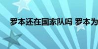羅本還在國家隊嗎 羅本為什么很少上場