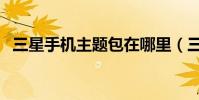 三星手機主題包在哪里(三星手機主題包)