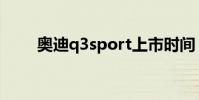 奧迪q3sport上市時間(了解一下)