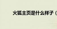 火狐主頁是什么樣子(火狐主頁)