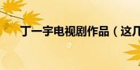 丁一宇電視劇作品(這幾部都很甜心)