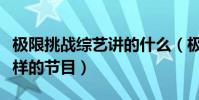 極限挑戰綜藝講的什么(極限挑戰是一檔什么樣的節目)