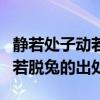 靜若處子動若脫兔的意思是什么（靜若處子動若脫兔的出處）