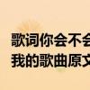 歌詞你會不會愛我是什么歌（歌詞你會不會愛我的歌曲原文）