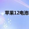 蘋果12電池容量多大（蘋果12電池容量）