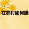 在農村如何賺錢（在農村適合做這五個生意）