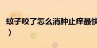 蚊子咬了怎么消腫止癢最快(以下小常識教你)