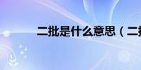 二批是什么意思(二批的含義)