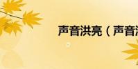 聲音洪亮(聲音洪亮)