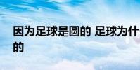 因為足球是圓的 足球為什么既是圓的又是方的