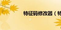 特征碼修改器(特征碼)