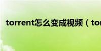 torrent怎么變成視頻(torrent怎么打開)