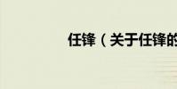 任鋒(關于任鋒的介紹)