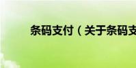 條碼支付(關于條碼支付的介紹)