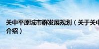 關中平原城市群發展規劃(關于關中平原城市群發展規劃的介紹)