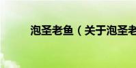 泡圣老魚(關于泡圣老魚的介紹)