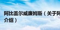 阿比蓋爾威廉姆斯(關于阿比蓋爾威廉姆斯的介紹)
