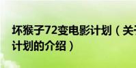 壞猴子72變電影計劃(關于壞猴子72變電影計劃的介紹)