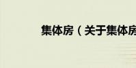 集體房(關于集體房的介紹)