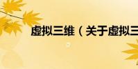 虛擬三維(關于虛擬三維的介紹)