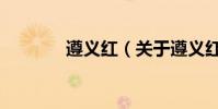 遵義紅(關于遵義紅的介紹)