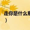 走你是什么意思（關于走你是什么意思的介紹）