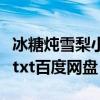 冰糖燉雪梨小說百度云網盤（冰糖燉雪梨小說txt百度網盤）