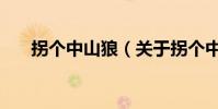 拐個中山狼(關于拐個中山狼的介紹)