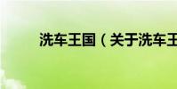 洗車王國(關于洗車王國的介紹)