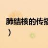 肺結核的傳播途徑有哪些（肺結核的傳播途徑）